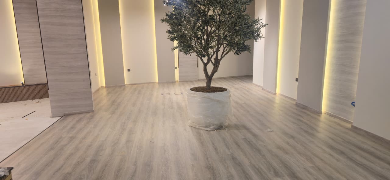 Commercial interior flooring